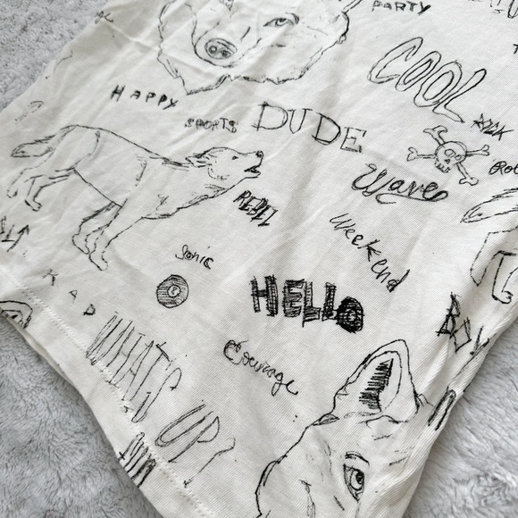 NWT- CHASER Boys Sketch Wolf Cool Dude Tee Shirt - Picture 3 of 7